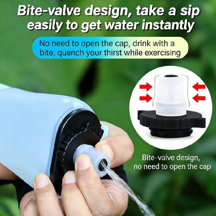 500ml Sport-Wasserflaschen mit weitem Hals, leicht zu reinigen, langlebig, Sport-Wasserflaschen für Radfahren, Laufen, Wandern