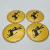 AAYP1 4pcs 56MM 65MM Donkey Logo Emblem Car Stickers Accessories for Car Wheel Center Caps Badge Replace Wheels Hub Rim Hubcaps Cover