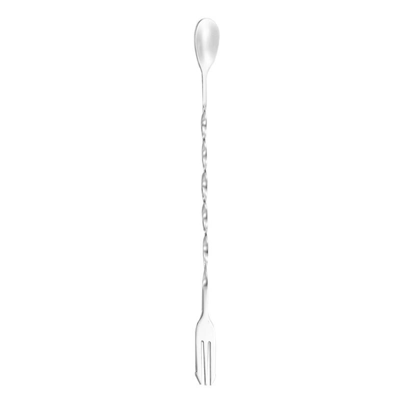 Long Handle 304 Stainless Steel Cocktail Spoon & Fork