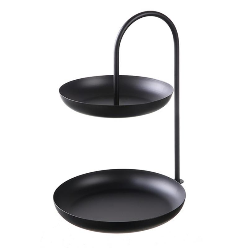 Multifunctional Double Layer Fruit Plate Household Fruit Display Holder Fruit Bowl Suitable for Any Interior Decors