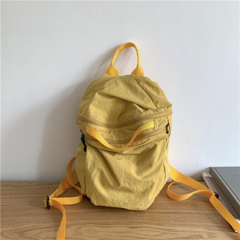 

Нейлоновый рюкзак для девочек большой вместимости Харадзюку повседневный студенческий школьный рюкзак легкий рюкзак для поездок на работу женский жёлтый