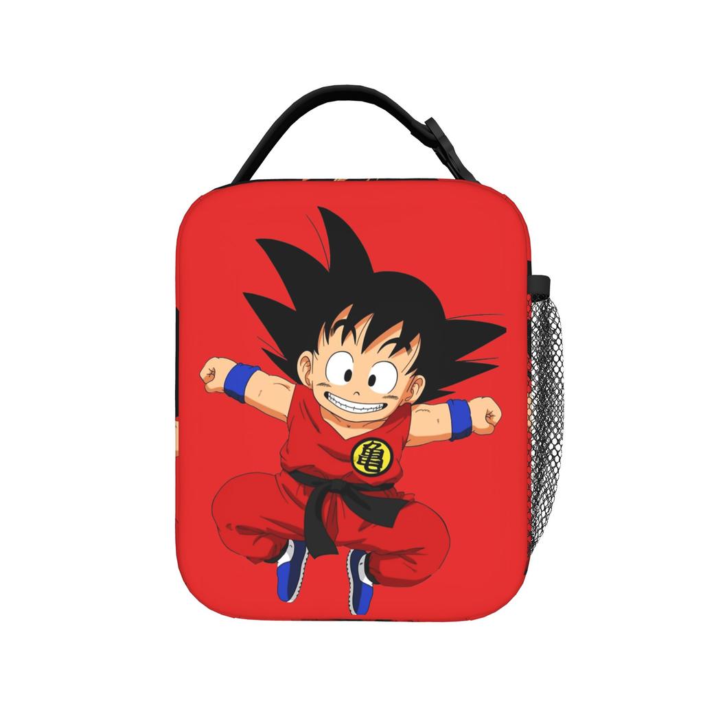 DBZ Goku Kaioken Insulated Lunch Bag Thermal Bag Reusable,Meal Container Leakproof Lunch Box Tote Men Women School Picnic