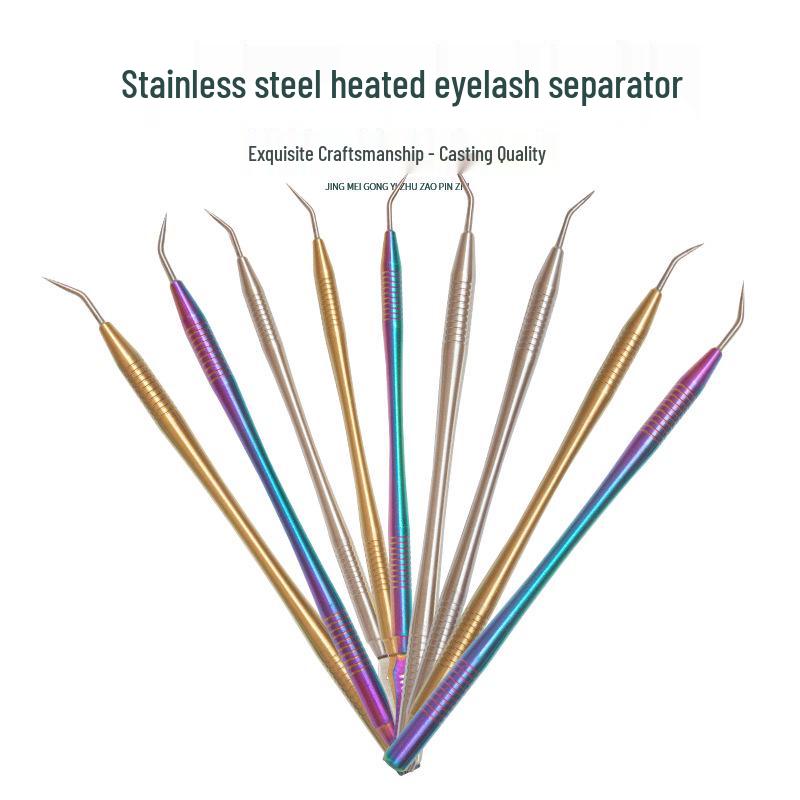 Dual-Headed Stainless Steel Eyelash & Eyebrow Tool: Comb, Curl, and Shape with Precision