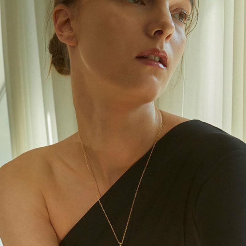 OSTKAKA Femina Long Necklace Gold
