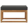 Outdoor Stool Bench Solid Acacia Wood Natural