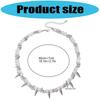 X6HE Versatile Layer Pearls Necklace Stainless Steel Construction Comfortable Fit for Music Festivals Office Occasions