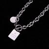 2022 Summer Trend: Unisex Ins Hip-Hop Titanium Steel Coin Necklace