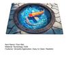 3D Optical Illusion Rug Realistic Pond Fish Door Mat Absorbent Entrance Rug Deep Sea Floor Mat