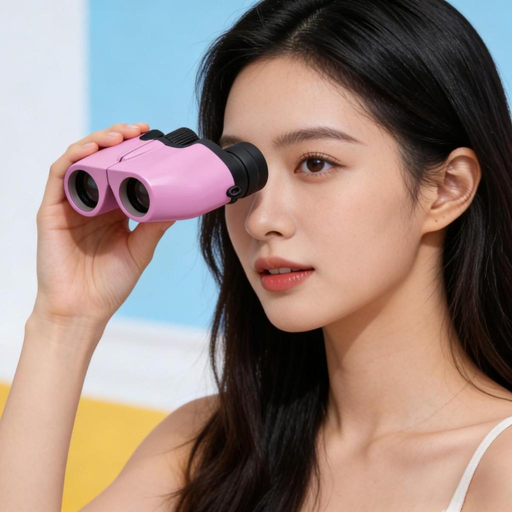 8x22 Multicolor Compact HD High Magnification Binoculars for Travel, Concerts, and Mountaineering