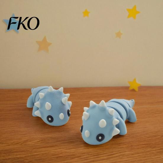 Dinosaur Stress Relief Toy 3D Printed Fidget Toy, Cute Articulated Flexible Figurine, Playable Ball Movable Mini Animal Sensory for Kids, Adults Joint