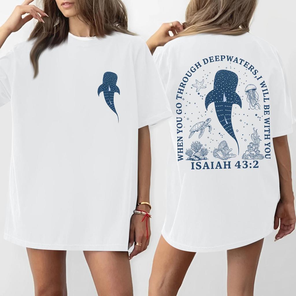 Women's Round Neck Printed Short-sleeved T-shirt Top