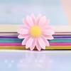 8mm & 13mm Beautifully Colored Flatback Daisy Flower Resin Cabochon Artificial Style for Earring Making or Souvenir Use