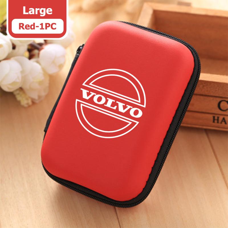 Car Portable EVA Bluetooth Earphone Cable Case Storage Bag For Volvo S60 S80 S90 C30 XC40 XC60 XC70 XC90 V40 V60 V90 T6 HL9