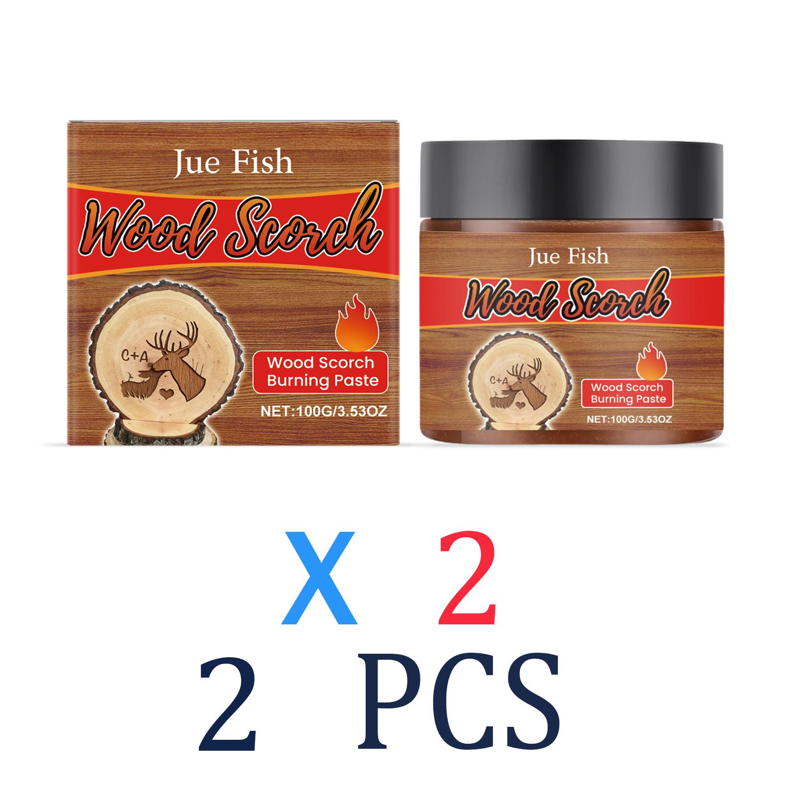 Gel pour pyrogravure 100G Pâte pour brûlage de bois Outil de fabrication de cadeaux personnalisés en bois Bricolage Matériel de camping Personnalisation Gel pour artisanat