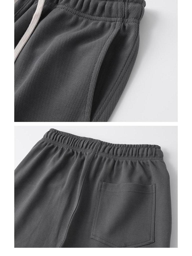 Unisex Schwere Armeegrün Twill Jogginghose: Gemütliche, gerippte Freizeit-Sportbekleidung für Frühling & Herbst