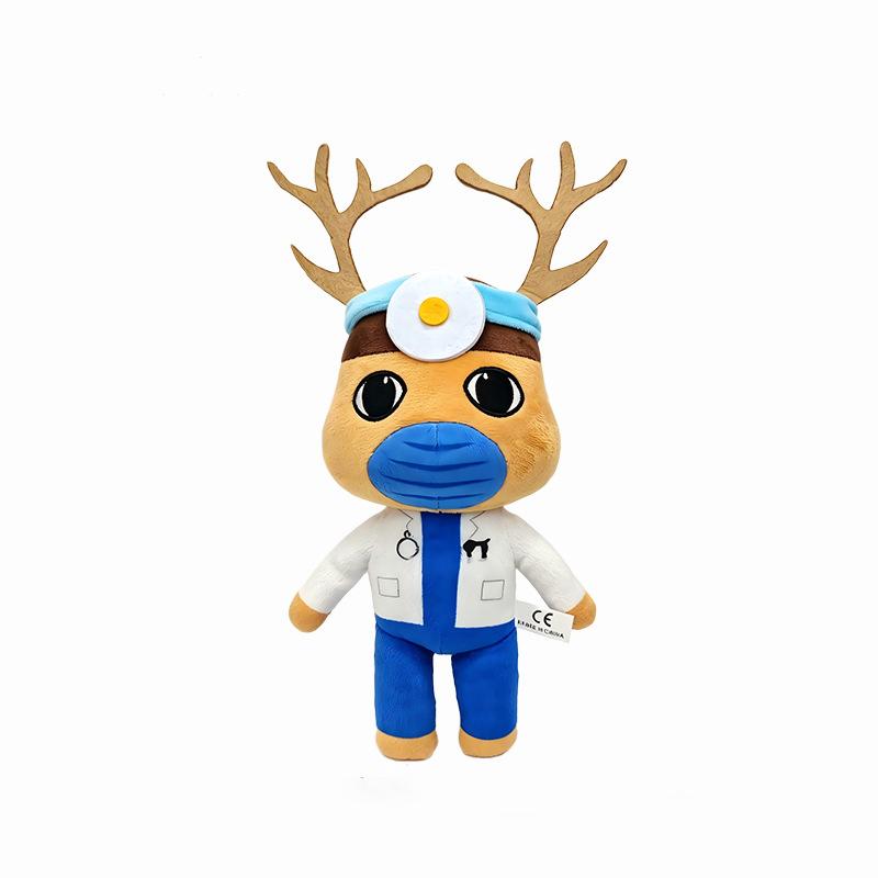 Animal Hospital Plush Toy Blue Dog Soft Stuffed Game Cartoon Doll Collectible For Adult Fans Home Decoration Cuddly Gift
