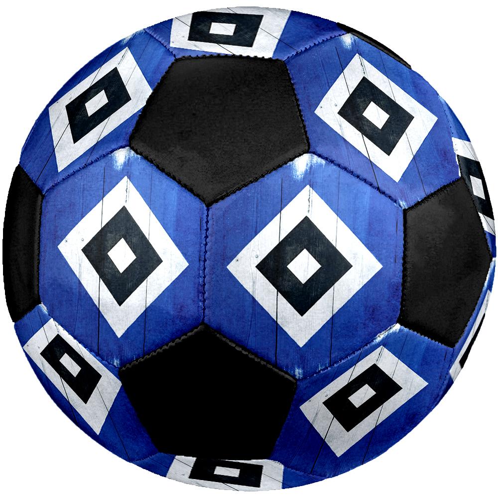 Pallone da Calcio Hamburger SV, colorato, adatto a tutte le età, cucito a macchina, materiale PVC, qualità da competizione, durevole e ad alto rimbalzo