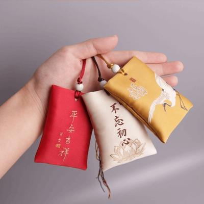 Classic Japanese Prayer Lucky Charm Omamori Pray Beauty Embroidered Sachets Fortune Imperial Couple Keychain Mid-Autumn