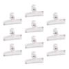 10Pcs Clear Acrylic Paper Clip Paper Clamp for Food Bag Photo Drawing Board Acrylic Paper Clip for Home Kitchen Office