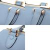 Used AUTHENTIC Valextra V5L30 2WAY Babila Micro Hand Bag blue Leather