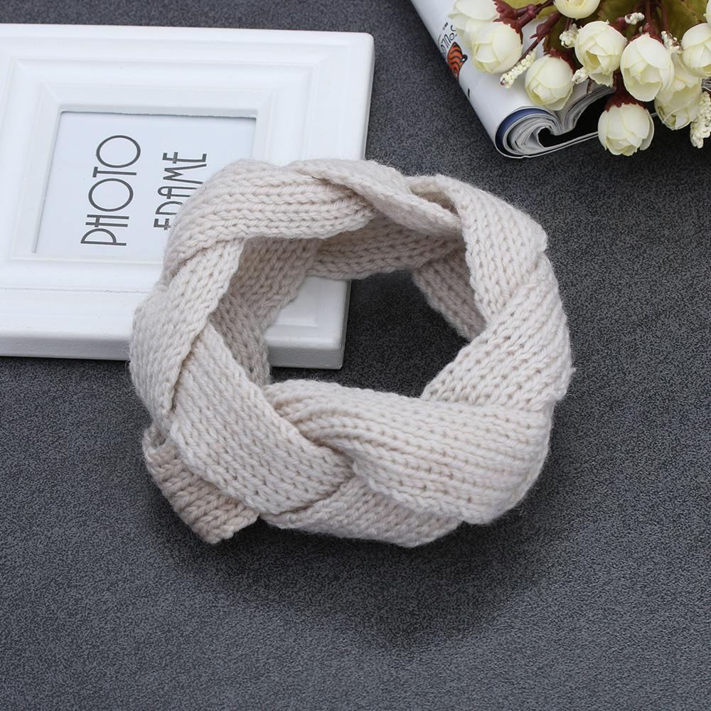 Winter Warm Women Vintage Twist Headwear Crochet Hair Band Knitted Headband