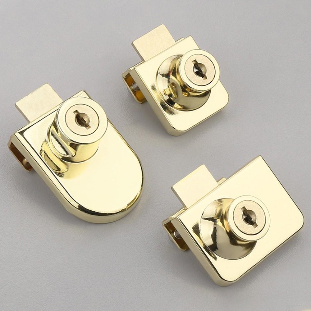 Gold Display Case Wine Cellar Glass Door Lock Latch