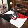 Athletic Bilbao Football Print Crystal Velvet Rug, Comfortable Water Absorbent Non Slip Indoor Floor Carpet