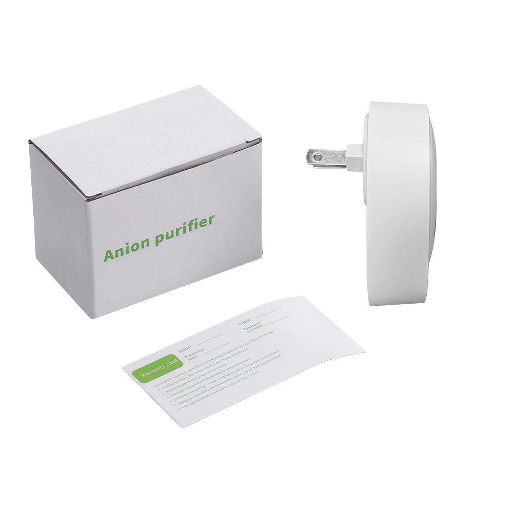 Plug-In Air Purifier Negative Ion Generator Mini Air Ionizer Dust Smoke Odor Remove For Home Bathroom Pet Air Cleaner Freshener