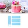 4Pcs Cake Baking Scraper Spatulas Cream Scraper with Irregular Teeth Edges Fondant Cake Slicer Pastry Cutters Tool