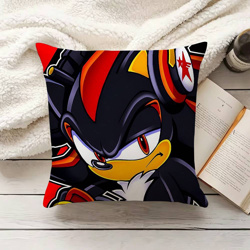 Shadow The Hedgehog Various Sizes Square Pillow Case For Car Home Bedchamber Decor