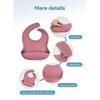 8pcs Baby Feeding Set Children Silicone Non Slip Bpa Free Tableware Set