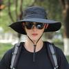 Outdoor fishing sun hat men mountaineering shade shawl bucket hat summer sun hat mask big brim men