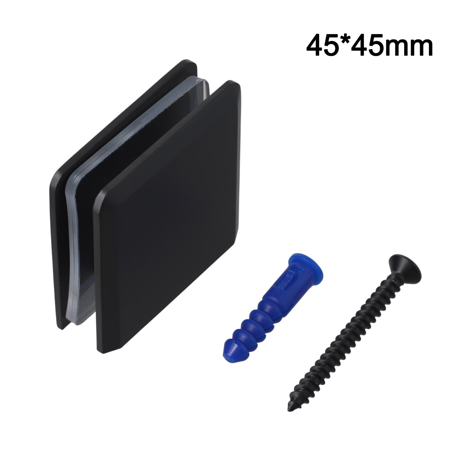 Glass Panel Fixing Brass Glass Clamp For Glass Shower Doors 8-12 Mm Glass Compatibility Easy To Install U-Clamp Chrome