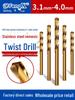 Stainless Steel Twist Drill Bit Set for Super Hard Steel (Sizes 3.1–4.0)