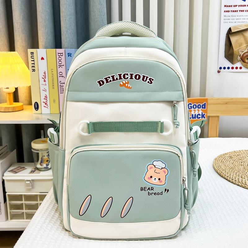 Korean Version Ins Style High-value Backpack Fashionable Large-capacity Schoolbag Junior High School High School College Student Schoolbag Female