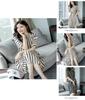 Elegant Women Fashion Summer A Line Stripe Midi Dress In Plus Size For The Stylish You