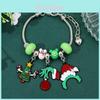 How The Grinch Stole Christmas Cartoon Character Alloy Bracelet Diy Creative Jewelry For Men And Women
