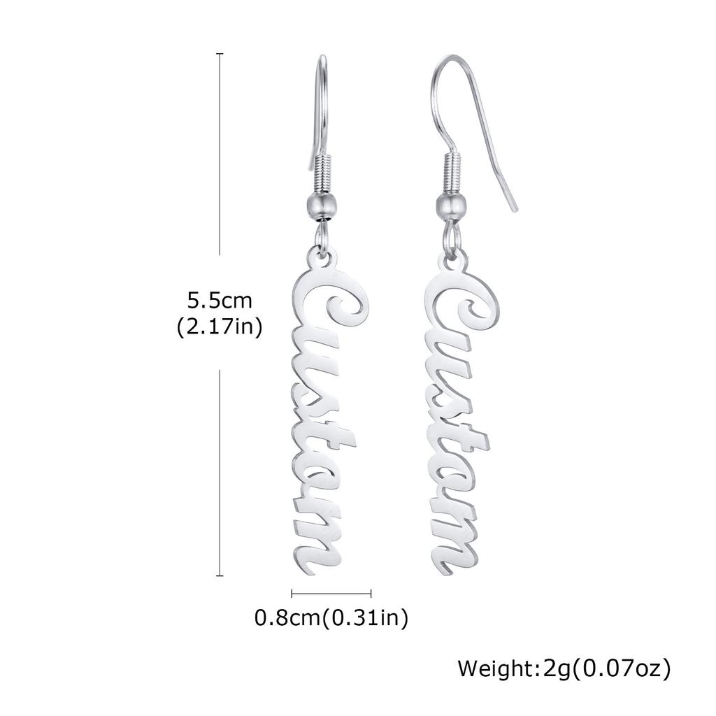 Exquisite Customized Earrings for Women, Personalized Name Letter Jewelry, Birthday Anniversary Gift