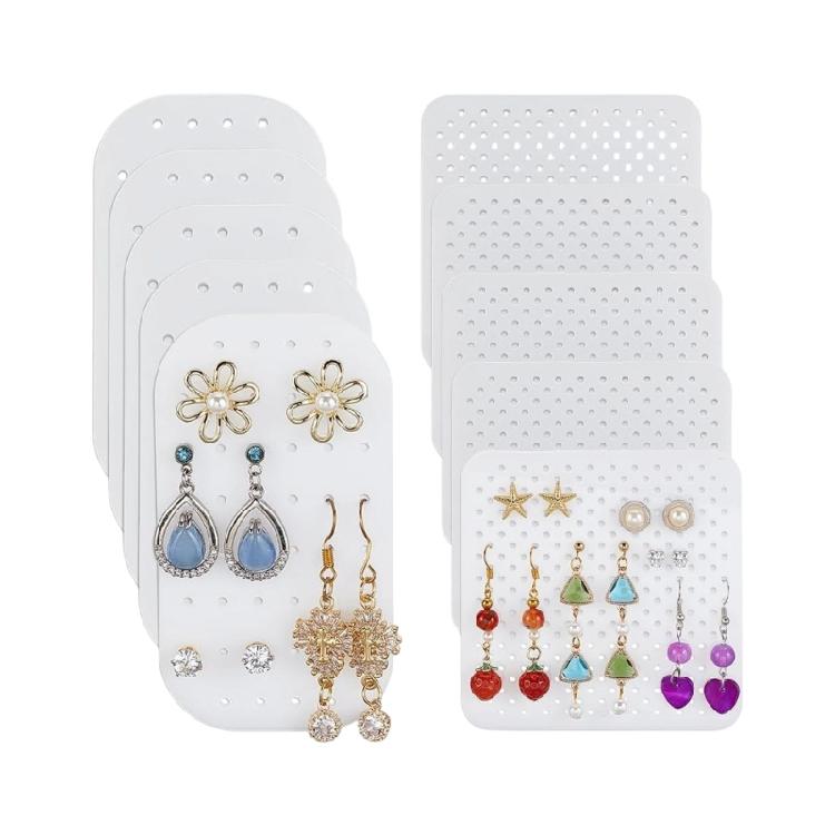 10Pcs Jewelry Display Stand With 44 Earring Slots Space Saving Solution For Storage