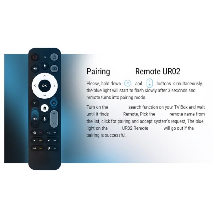 UR02 Fernbedienungen mit fortschrittlicher Gyroskop-Technologie und Sprachfunktionen für Ugoos TOX1 TOX3 TOX4 AM8PRO AM6B PLUS X4