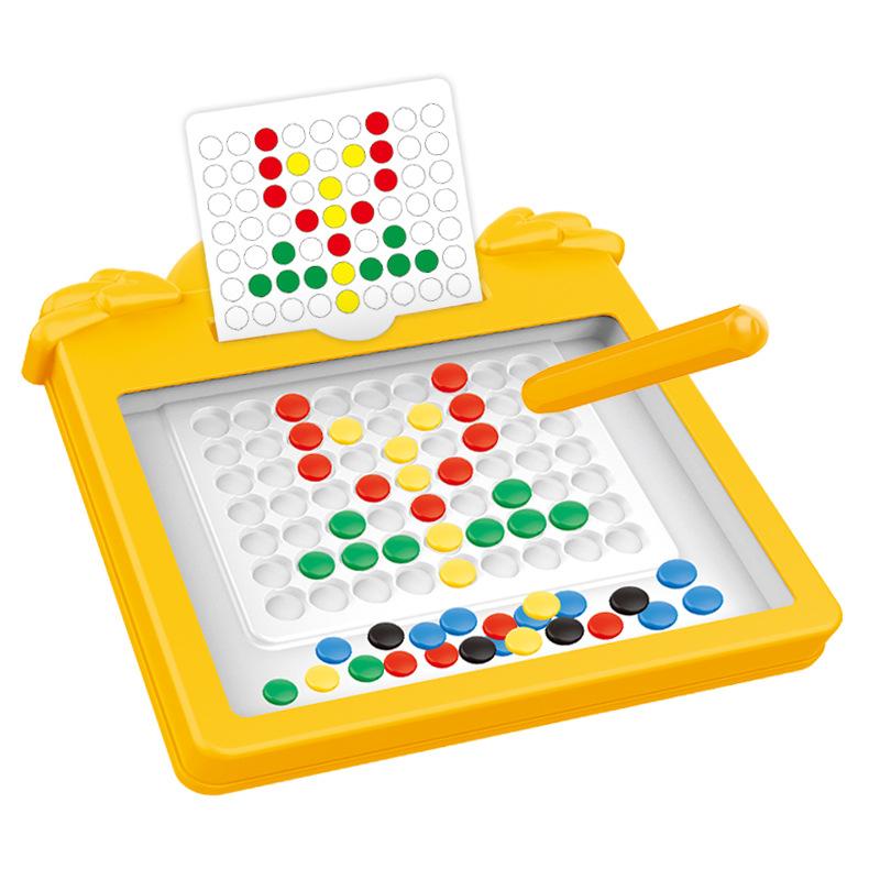 Children'S Magnetic Brush Cartoon Drawing Board Thinking Enlightenment Concentration Magnetic Puzzle Science And Education Toys