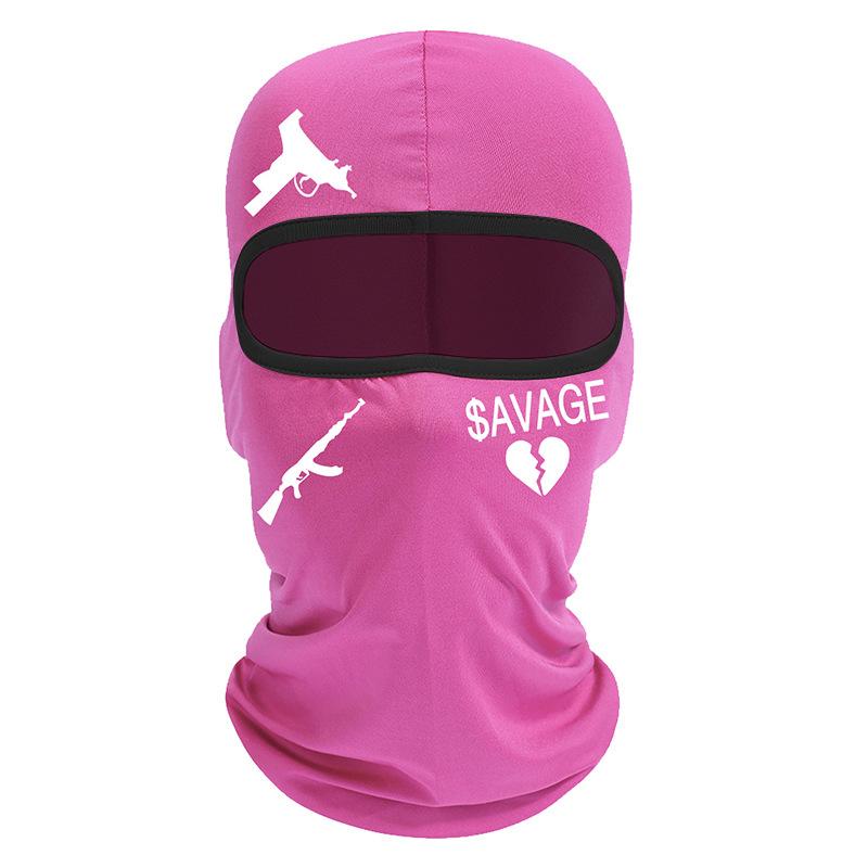 

Love pattern anti knock riding mask, motorcycle hood, summer outdoor breathable printed sports headscarf розы красного