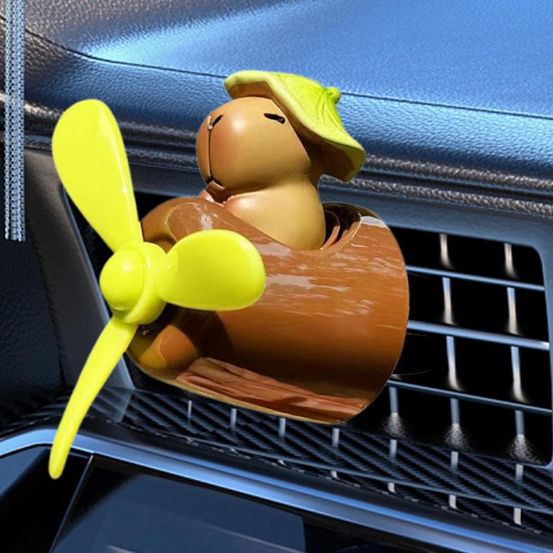 Car Scents Air Freshener Car Air Outlet Fragrance Diffuser With Capybara Pilot Shape Automotive Decoration Air Freshener For