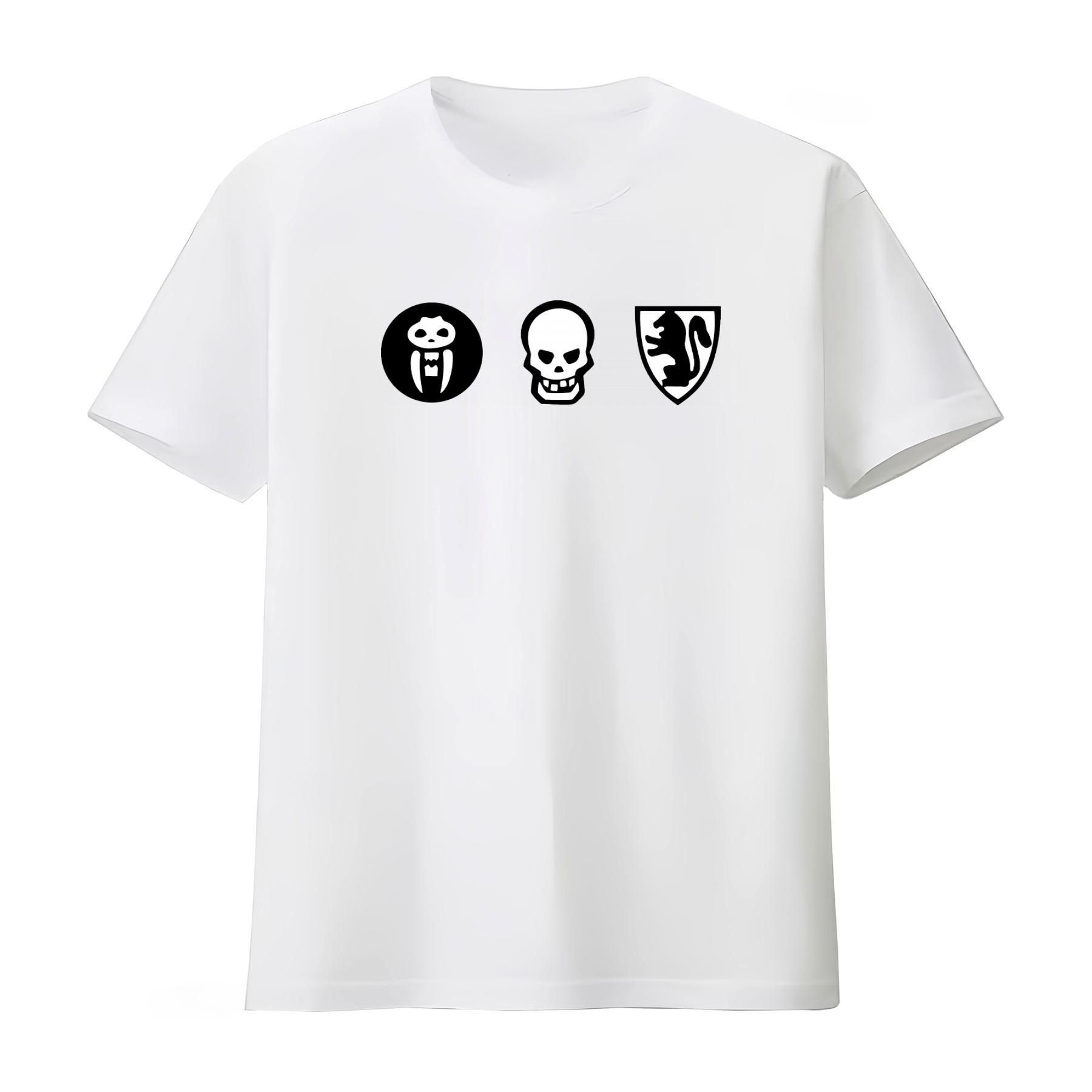 

Heroquest Board Game Dice Skull Panda Squirrel Print T Shirt Graphic Breathable Streetwear Unisexs and Womens 2026 Summer T Hsirt S