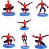 7Pcs/Set Super Heroes Spiderman Dolls Action Figure Statue Table Cake Decor