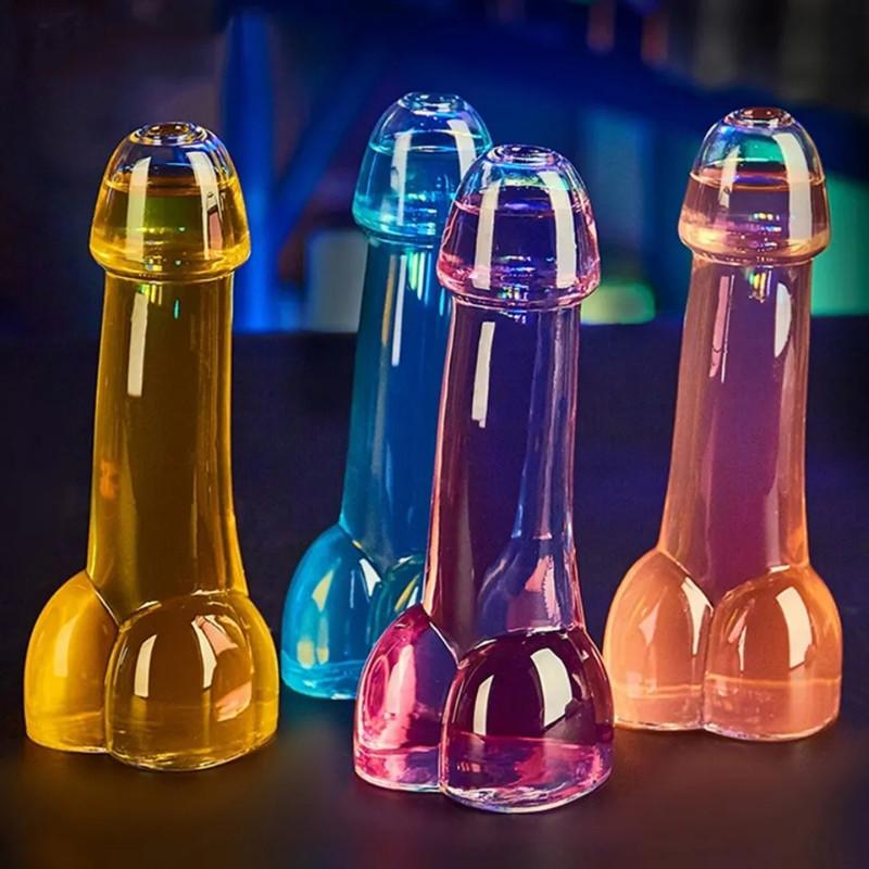 Penis Shot Glass Wine Juice Glass Cup Creative Design Funny Cocktail Mug for Bar Ktv and Night Show Parties