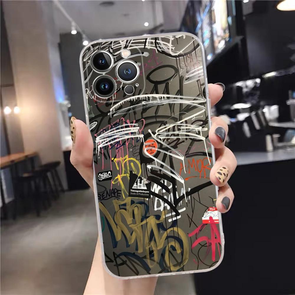 Graffiti Cool Art Phone Case For iPhone 15 14 11 12 13 Mini Pro XS Max Cover 6 7 8 Plus X XR SE 2020 Funda Shell
