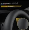 Anti-Slip Napa Leather Steering Wheel Cover, Ultra-Thin & Universal, All-Season Car Accessory for Men and Women