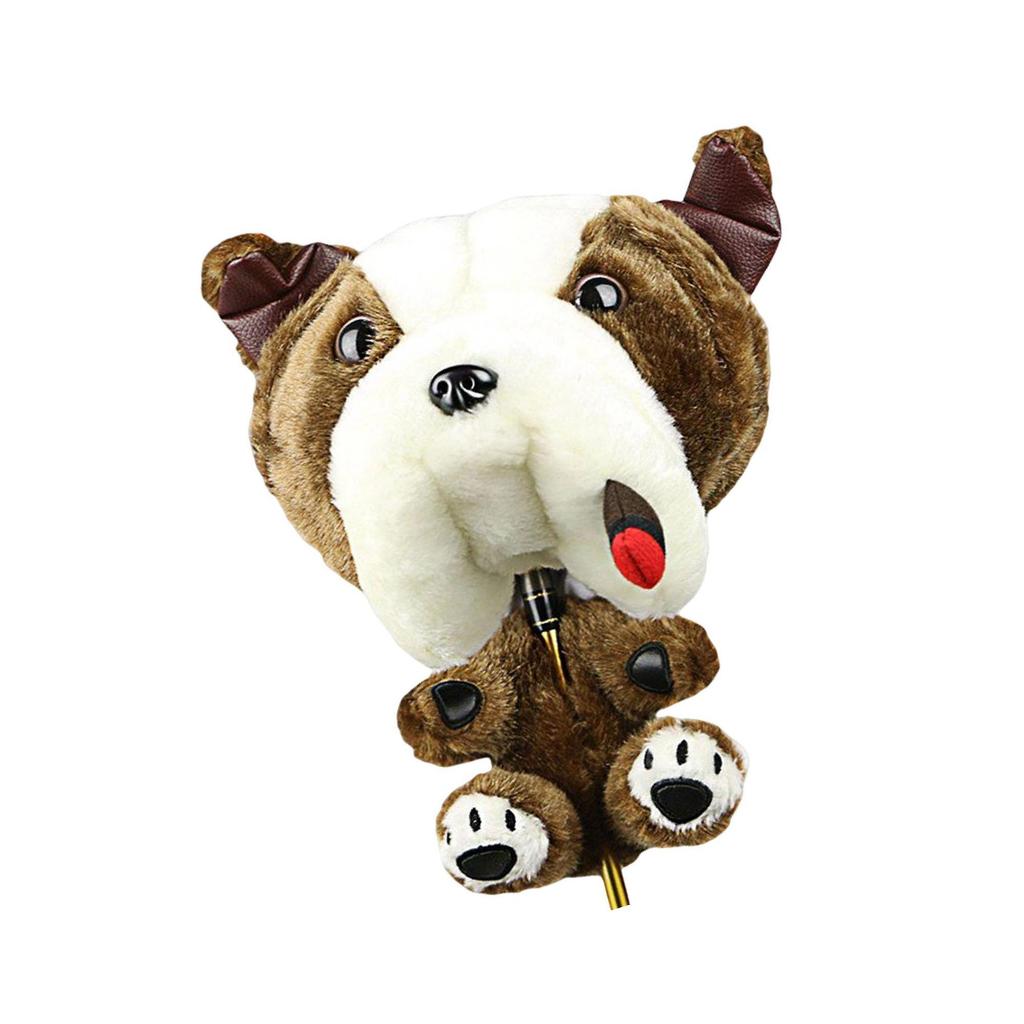 PU Leather Golf Alignment Stick Headcover Well Made Swing Trainer Premium Dog