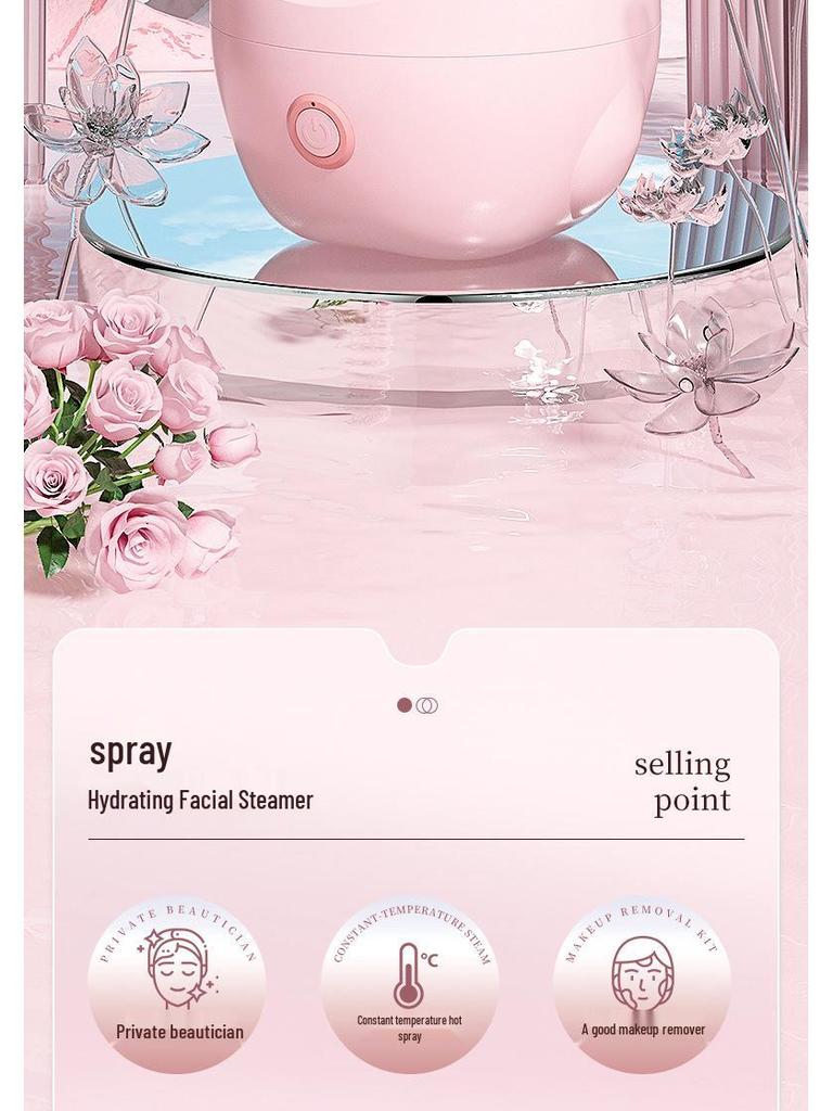 Nano Mist Facial Steamer: Hydrating & Pore-Opening Humidifier for Home